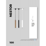VIOKEF 4214301 | Nestor-VI Viokef visilice svjetiljka 1x LED 750lm 3000K crno