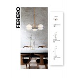 VIOKEF 3094000 | Ferero Viokef zidna svjetiljka 1x E27 opal mat, zlatno, crno