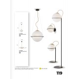 VIOKEF 3093800 | Ferero Viokef visilice svjetiljka 1x E27 opal mat, zlatno, crno