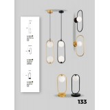 VIOKEF 4208800 | Fancy Viokef zidna, stropne svjetiljke svjetiljka 1x G9 crno, bijelo