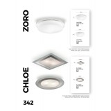 VIOKEF 4117901 | Figaro-VI Viokef zidna svjetiljka 1x E27 bijelo, tamno smeđe