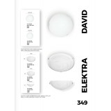 VIOKEF 3924000 | Electra-VI Viokef zidna svjetiljka 1x E27 bijelo, poniklano mat, alabaster