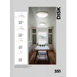 VIOKEF 4154600 | Disk Viokef zidna, stropne svjetiljke svjetiljka 3x E27 opal mat, bijelo