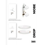 VIOKEF 351400 | Niobe Viokef zidna svjetiljka 1x E14 bijelo mat, antik