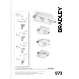 VIOKEF 4081400 | Bradley-VI Viokef ugradbena svjetiljka može se bojati 215x120mm 2x MR16 / GU5.3 / GU10 bijelo