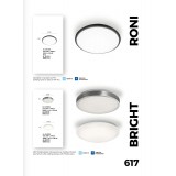 VIOKEF 4158900 | Bright Viokef stropne svjetiljke svjetiljka 1x LED 1440lm 3000K IP44 bijelo, sivo