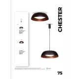VIOKEF 4173500 | Chester-VI Viokef stropne svjetiljke svjetiljka 1x LED 1920lm 3000K crno, smeđe, opal mat